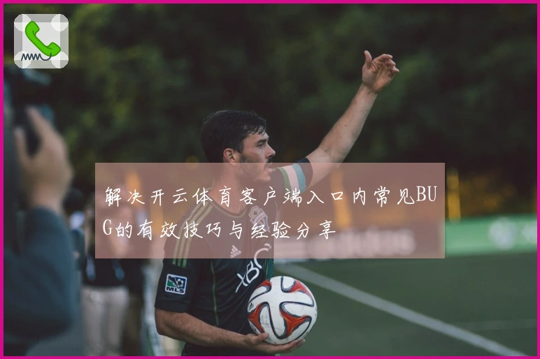 解决开云体育客户端入口内常见BUG的有效技巧与经验分享